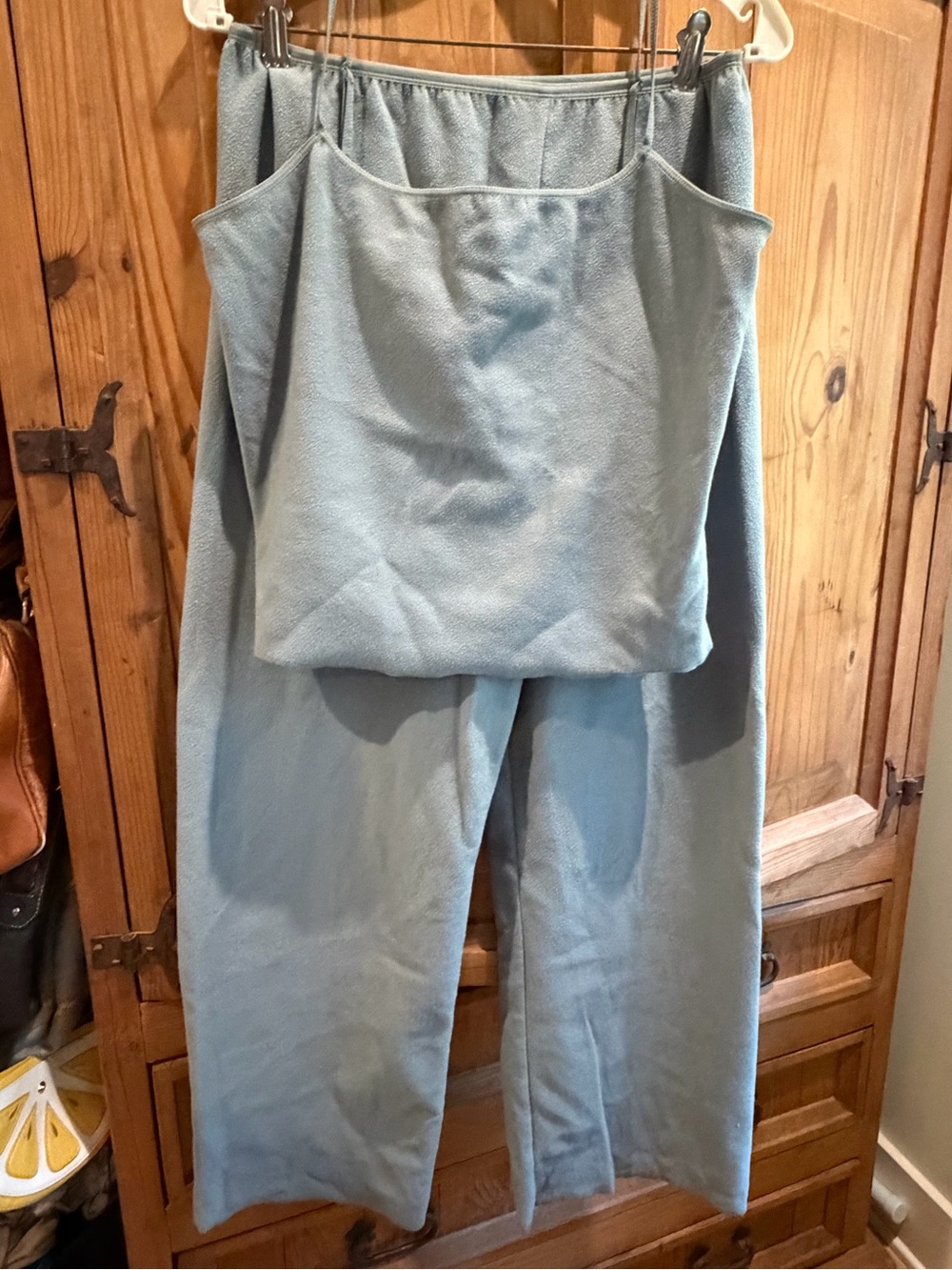 Victoria's Secret Light Blue Wide Leg Lounge Jumpsuit